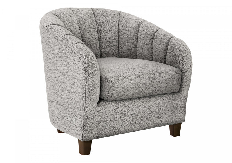 Monarch Specialties - Accent Chair, 31\"H, Upholstered, Living Room, Bedroom, Silver Fabric, Transitional