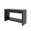 Aubrey 47.5\" Farmhouse Style Sofa Table with Storage - Black