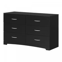 Step One 6-drawer Dresser - Pure Black 