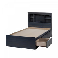 Aviron Mates Bed And Bookcase Headboard Set Blueberry - South Shore Twin Bed