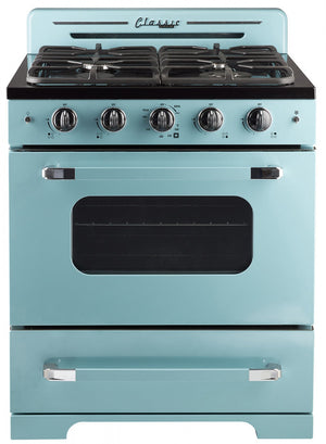 Classic Retro by Unique 30-Inch Convection Gas Range - UGP-30CR T