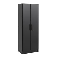 Elite Deep Storage Cabinet with Fixed & Adjustable Shelves - Black