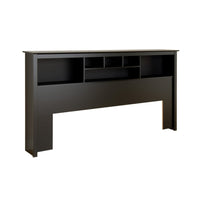 King Bookcase Headboard - Black