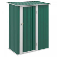 Outsunny 5 X 3ft Outdoor Storage Shed, Metal Garden Tool Shed With Sloped Roof, Lockable Door For To