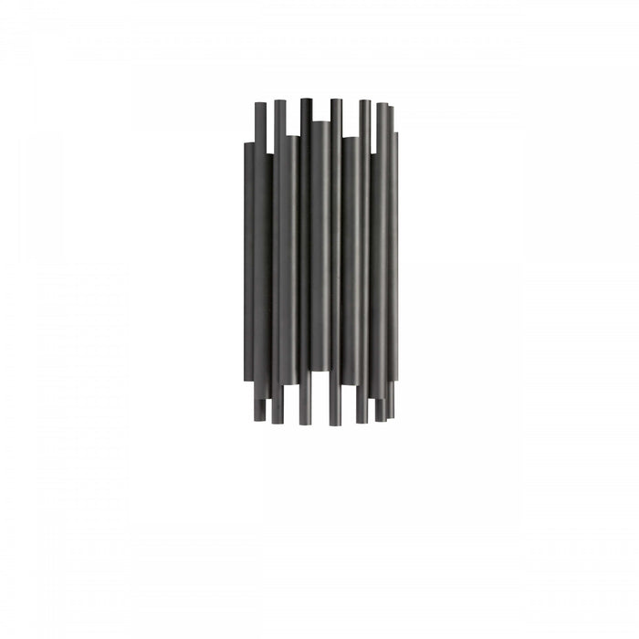 Dainolite Weslyn 2 Light Wall Sconce Short Matte Black Lamp