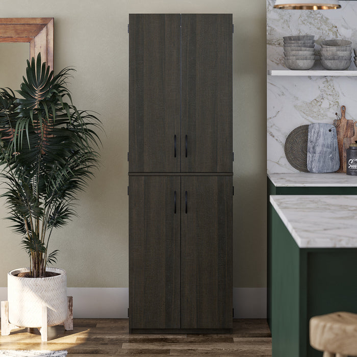 Ameriwood Home 72\" 4-Door Storage Cabinet - Espresso