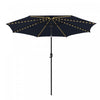 Costway 10 FT 112 LED Solar-Lighted Patio Table Market Umbrella Crank Tilt Outdoor Navy