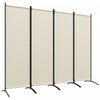 Outsunny Room Divider, 5.6ft Folding Privacy Screen, Cream White
