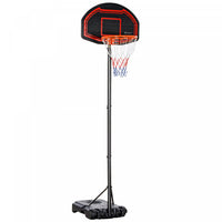 Homcom 7-8.5ft Portable Basketball Hoop With 27.5