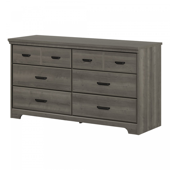 Versa 6-drawer Dresser - Gray Maple 