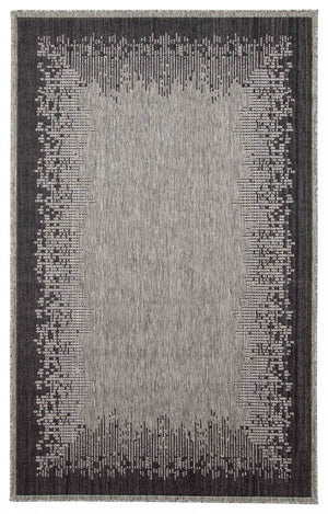 Edge Grey Area Rug - 5'0