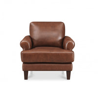 Hydeline Sarina Leather Chair - Brown 
