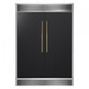 Forno Maderno 60 Inch Convertible Refrigerator/Freezer in Black, Trim Grill, 27.2 cu.ft - FFFFD1722-60SG-BLK | Maderno Refrigerateur/congelateur convertible de 60 po, noir, grille decorative, 27,2 pi³ - FFFFD1722-60SG-BLK