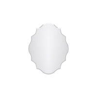 Chisel 22 Inch Frameless Ornate Mirror In Chrome