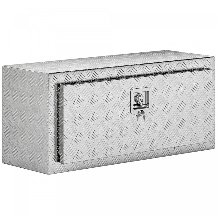HOMCOM Heavy Duty Aluminum Underbody Truck Tool Box, 36 Inch Tool Box Chest