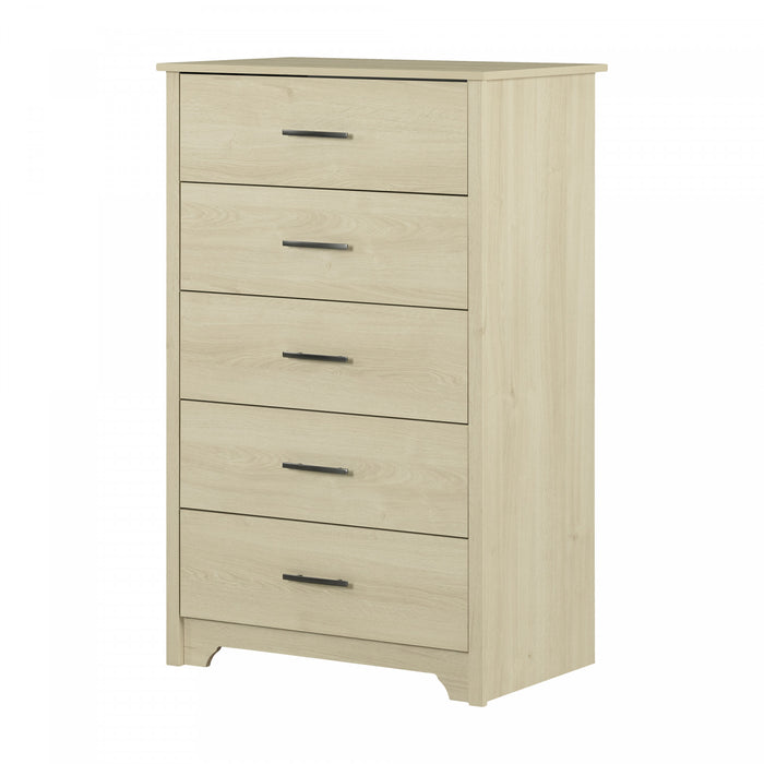 Fusion 5-drawer Chest - Bleached Oak 