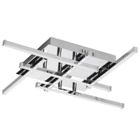 Dainolite Summit LED Flush Mount 20w Polished Chrome White Acrylic Diffuser Lamp