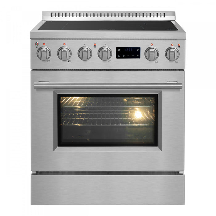 Forno Torino 30\" Induction Range, Stainless Steel - FFSIN0936-30