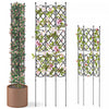 Costway 1 Pcs 58\" X 73\" Garden Trellis For Climbing Plants Rustproof Metal Plant Support Frame