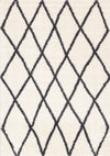 Fairmont White Grey Trellis Rug, 7'10\" x 10'6\" Indoor Area Rug