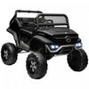 Aosom Licensed Mercedes-benz Unimog Ride On Truck, 12v Battery Powered Electric Vehicle With 2.4g Remote Control, 3 Speed Spring Suspension, Led Lights, Mp3, Music, Horn, Black