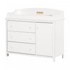 Cotton Candy Changing Table With Removable Changing Station - Pure White 