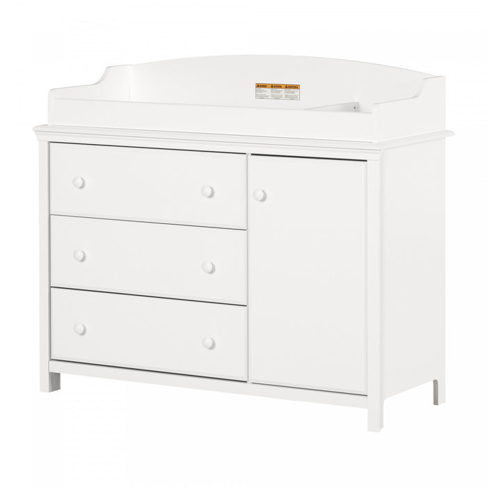 Cotton Candy Changing Table With Removable Changing Station - Pure White 