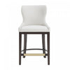 Blair Modern Wood Upholstered Counter Stool in White
