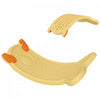 Qaba 24.4\" Kids Balance Board, Wobble Board Toddler Curved Rocker, Preschool Balance & Sensory Play Toy, Ages 3-6, Yellow