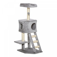 Pawhut 47 Inches Cat Tree, Multi-level Cat Tower With Condo, Cat Climbing Activity Center With Sisal