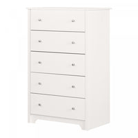Vito 5-drawer Chest - Pure White 