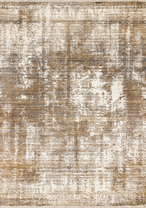 Sydney Brown Cream Grey Distressed Rug, 7'10\" x 10'2\" Indoor Area Rug