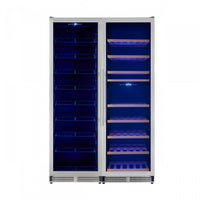 Forno Avellina 48-in, 31.8 cu.ft. triple zone side-by-side Stainless steel- FWCDR6633-48S 