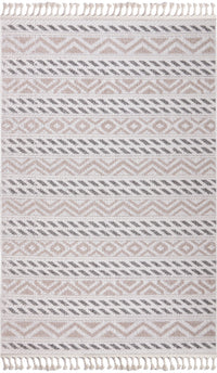 Athena Beige Indoor/Outdoor Area Rug - 5.3 X 7.6 