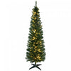 Homcom 6' Prelit Artificial Christmas Tree With Warm White Led Lights