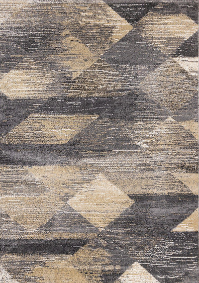 Dayton Grey Beige White Distressed Diamond Pattern Rug, 7'10" x 10'6" Indoor Area Rug | Tapis Dayton a motif de losanges vieillis, 7'10" x 10'6"