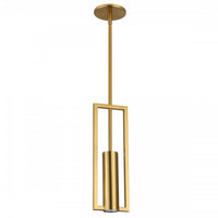 Dainolite Pauline 1 Light Pendant Aged Brass Lamp