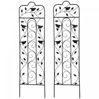 Outsunny Garden Trellis With Birds For Climbing Plants, 2 Pack, 59