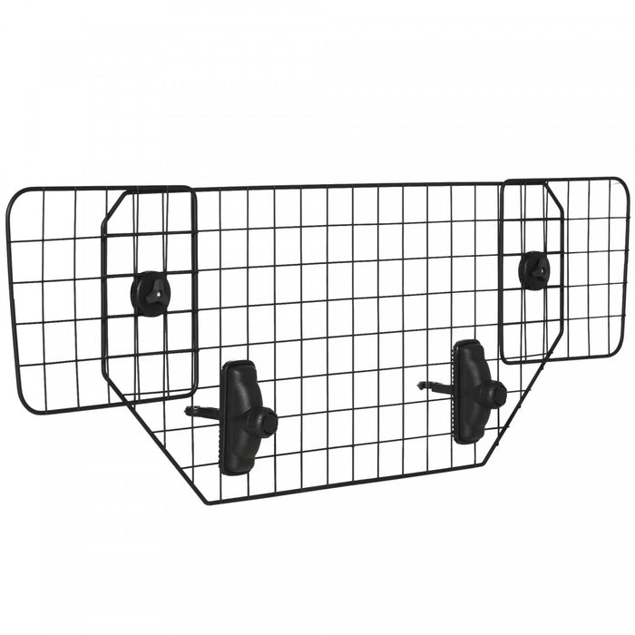 Pawhut 35.5\" - 47\" Vehicle Pet Barrier, Adjustable Dog Fence For Car Suv Truck, Universal Fit Expandable Safe Guard Gate, Black