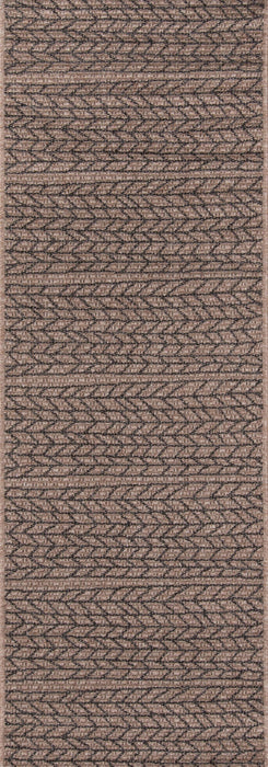 Linden Contemporary 2'0\" x 10'0\" Runner Rug in Brown Indoor Area Rug