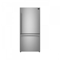 Forno Milano Espresso 31 Inch Bottom Freezer, Stainless Steel, 17.2 cu.ft. - FFFFD1785-31S