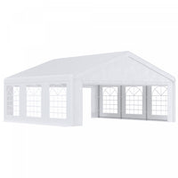 Outsunny 20' X 20' Heavy Duty Party Tent, Patio Gazebo Canopy With Removable 