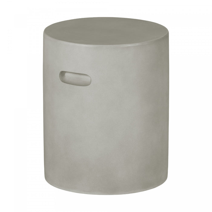 Amalfi Cylindrical Patio Chairside Table - Greige