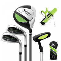 Ultimate Kids Golf Practice Set Junior Complete Golf Club Set For Kids Age 8-10 Years Old Green