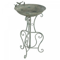 Outsunny Metal Bird Bath For Outdoors, 19.3