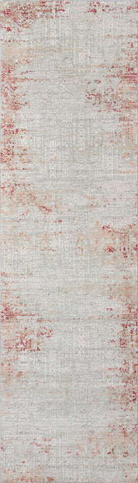 Amber Traditional 2'2\" x 7'7\" Runner Rug in Red Indoor Area Rug