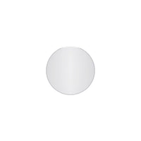 Lathe 18 Inch Frameless Round Mirror In Chrome 