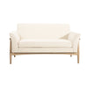 Harper Compact Seating Fabric Modern Loveseat,Beige