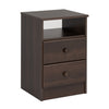 Astrid 2-Drawer Nightstand - Espresso