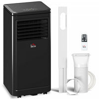 HOMCOM 8000 BTU Portable Air Conditioner for Room up to 344 Sq Ft, Black